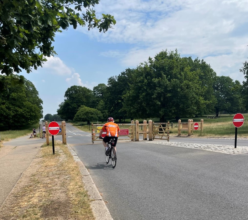 Richmond park cyclist